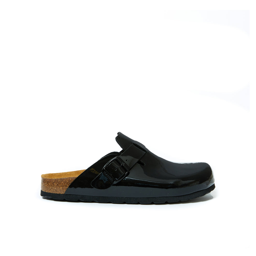 Black sabot clogs NOE made with eco-leather
