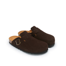 Load image into Gallery viewer, Dark Brown sabot clogs NOE made with leather
