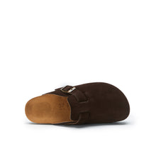 Load image into Gallery viewer, Dark Brown sabot clogs NOE made with leather
