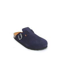 Load image into Gallery viewer, Navy sabot clogs NOE made with leather
