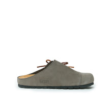 Load image into Gallery viewer, Grey sabot clogs ESTER made with leather
