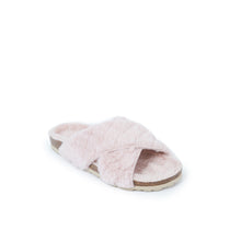 Load image into Gallery viewer, Pink espadrilles LAIA made with faux fur
